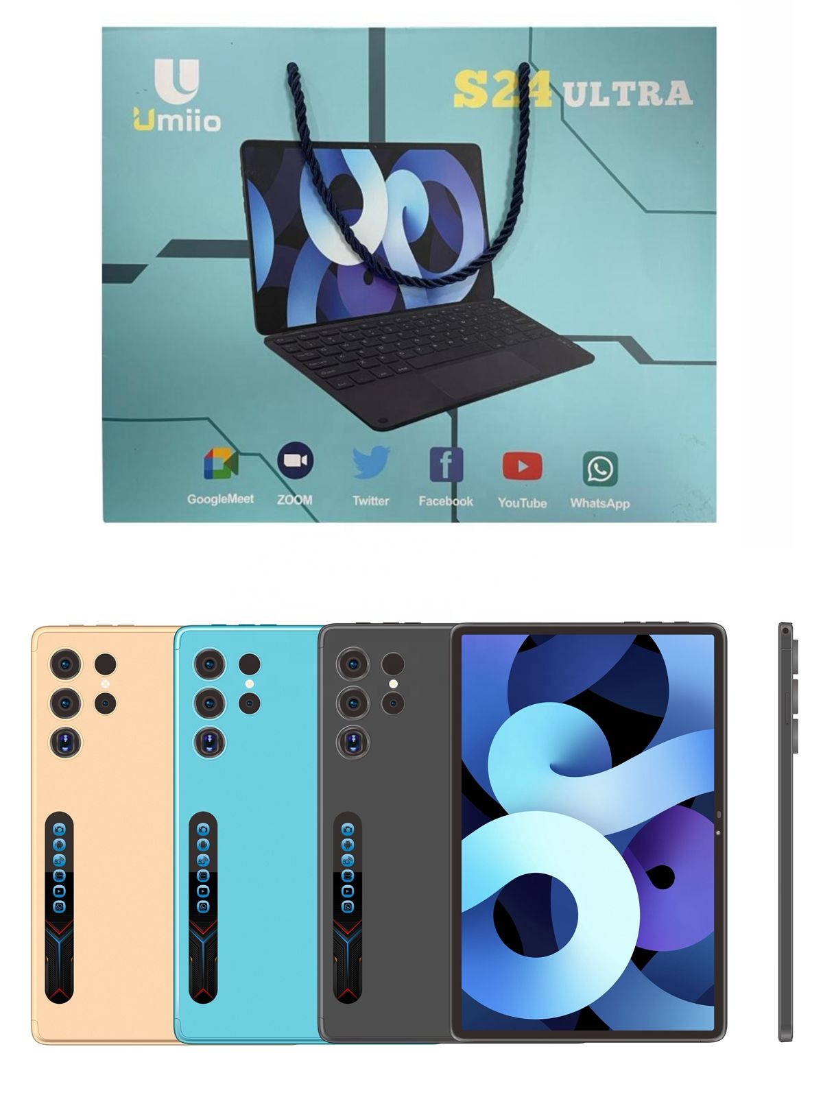 tablet s24 ultra 5g with keyboard with mouse