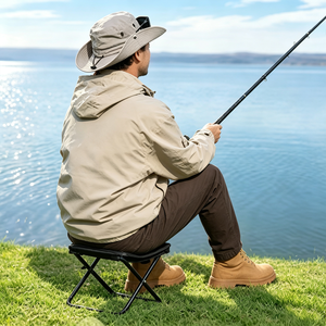Tabouret pliant ultra léger Sunsbuild, mini chaise de poche avec sac de transport pour le camping, la pêche, la randonnée, le pique-nique en plein air - Product Image 6
