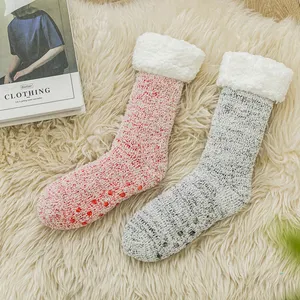 Wholesale Fashion Coral Velvet Middle Food Socks Fuzzy Socks Thickened Warm Home Socks