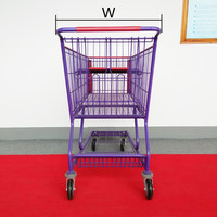 Chariot de courses à grande capacité Jonasson, chariot de supermarché, personnalisation, style américain, 210L, installation facile
