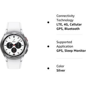 Correa Adicional (Negra) para Reloj Inteligente Samsung Galaxy Watch 4 Classic de 42 mm, Monitor de ECG, Rastreador de Salud, Ejercicio, Correr, Sueño - Product Image 4