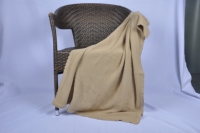 Couverture bébé en pur coton tricoté 80x100cm beige nid d'abeille pour nouveau-né – Stock disponible – Vente de liquidation en gros