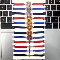 Bracelets en corde rouge faits main personnalisés pour vous, bracelets porte-bonheur pour hommes ou femmes, à offrir en cadeau, utilisés dans la prière, bracelets avec médaille sainte