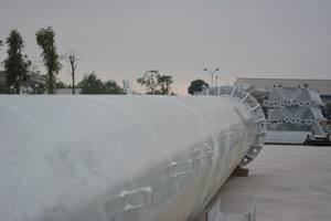 Hot Dip Galvanized Monopole Cell Tower With Lights Electrical Telecommunication Towers VCOATING - Product Image 3