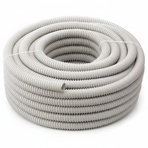 Tuyau d'échappement flexible de condensation gris de 14mm pour climatiseurs Pièces de climatiseur en rouleau de 30 mètres - Product Image 1