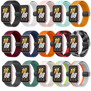 Correa Deportiva de Silicona con Hebilla Magnética para Samsung <span class=keywords><strong>Galaxy</strong></span> Fit 3, Correa de Silicona Magnética para <span class=keywords><strong>Galaxy</strong></span> Fit3 SM-R390, Brazalete de Silicona - Product Image 1