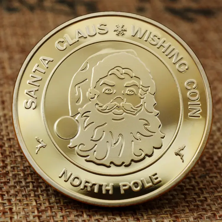 Оптовая продажа, высокое качество, мягкая эмаль, Счастливого Рождества, металлическая Посеребренная монета 24 карата с изображением президента