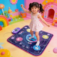 Tapis de danse électronique multifonctionnel avec chansons intégrées, tapis de jeu musical sensible au toucher pour les tout-petits de 3 ans et plus