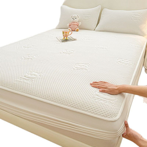 Cubrecama Infantil de Algodón Lavado Resistente al Agua, Diseño Completamente Cerrado de una Sola Pieza, 300 Hilos, Estilo Moderno para el Hogar - Product Image 5