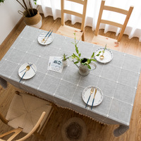 Noël Jacquard gland ajouré nappe coton lin nappe