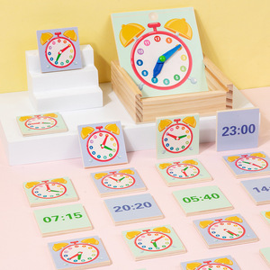 Mầm Non Hoạt Động Đồng Hồ Thiết Lập Giáo Dục Đồ Chơi Bằng Gỗ Thời Gian Giảng Dạy Montessori Đồng Hồ Học Tập Đồ Chơi Cho Trẻ Em Đồng Hồ Câu Đố Đồ Chơi - Product Image 5