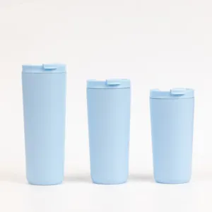 Wholesale New Materials Three Lid Thermos Insulated Stainless Steel Straw Mug Tumbler Coffee Cups With Best Brand