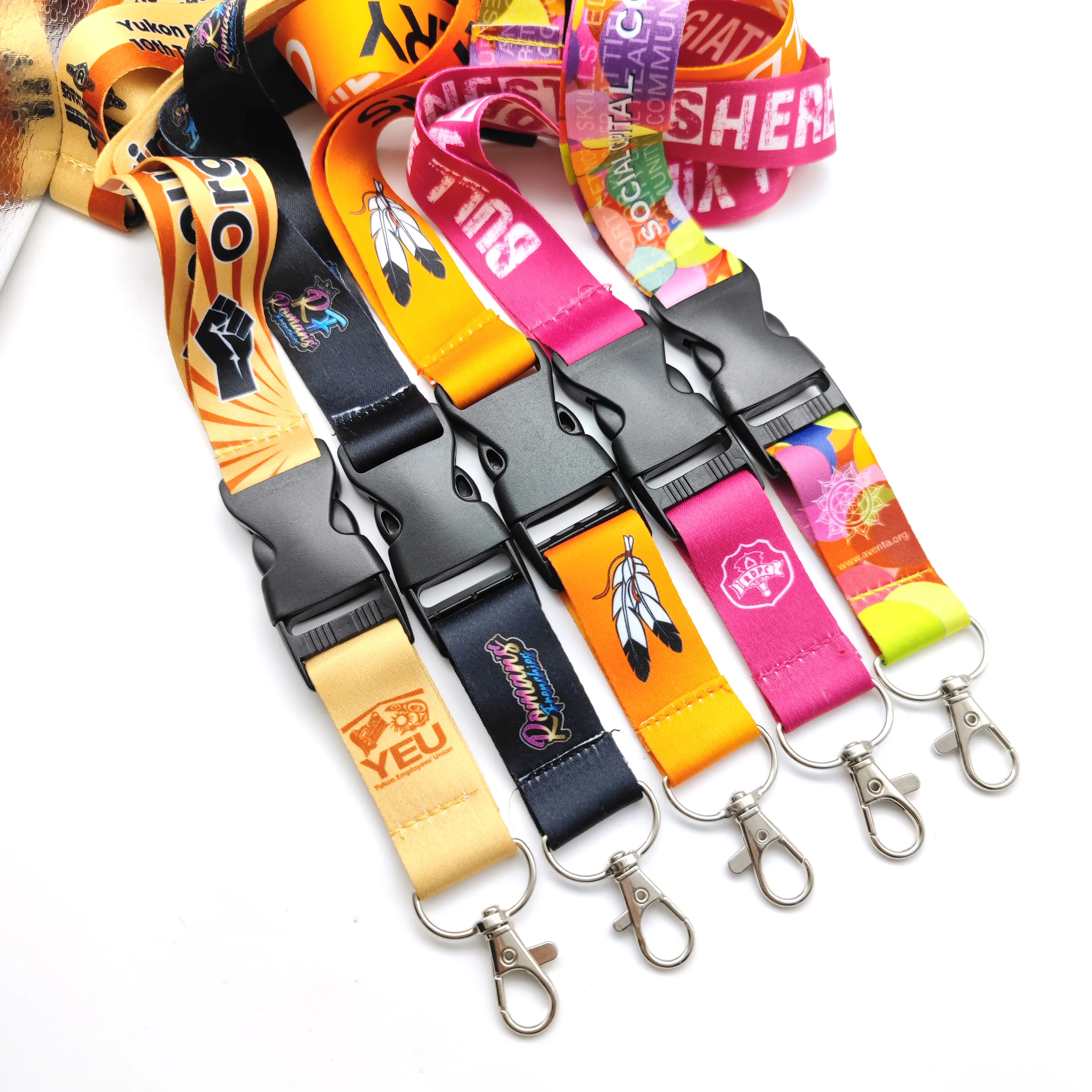 Manufacturer Cheap Personalized Neck Lanyard Tool Printing Polyester Sublimation Lanyards With Logo Custom