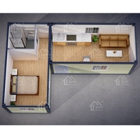 Facile à entretenir prix d'usine Portable 20 pieds bâtiment mobile maisons en conteneur mobile vivant maison en conteneur modulaire