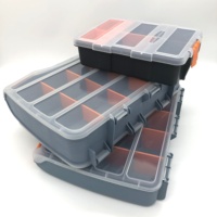 Boîte de rangement pour accessoires de cuisine, boîtier plastique de rangement avec couvercle, boîte à vis multifonctions