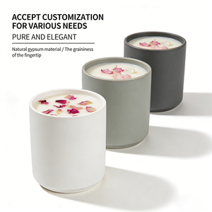 Nuevo Diseño de Portavelas de Cerámica, Recipientes Cilíndricos de Porcelana de Lujo para Velas, Decoración Navideña para el Hogar - Product Image 3