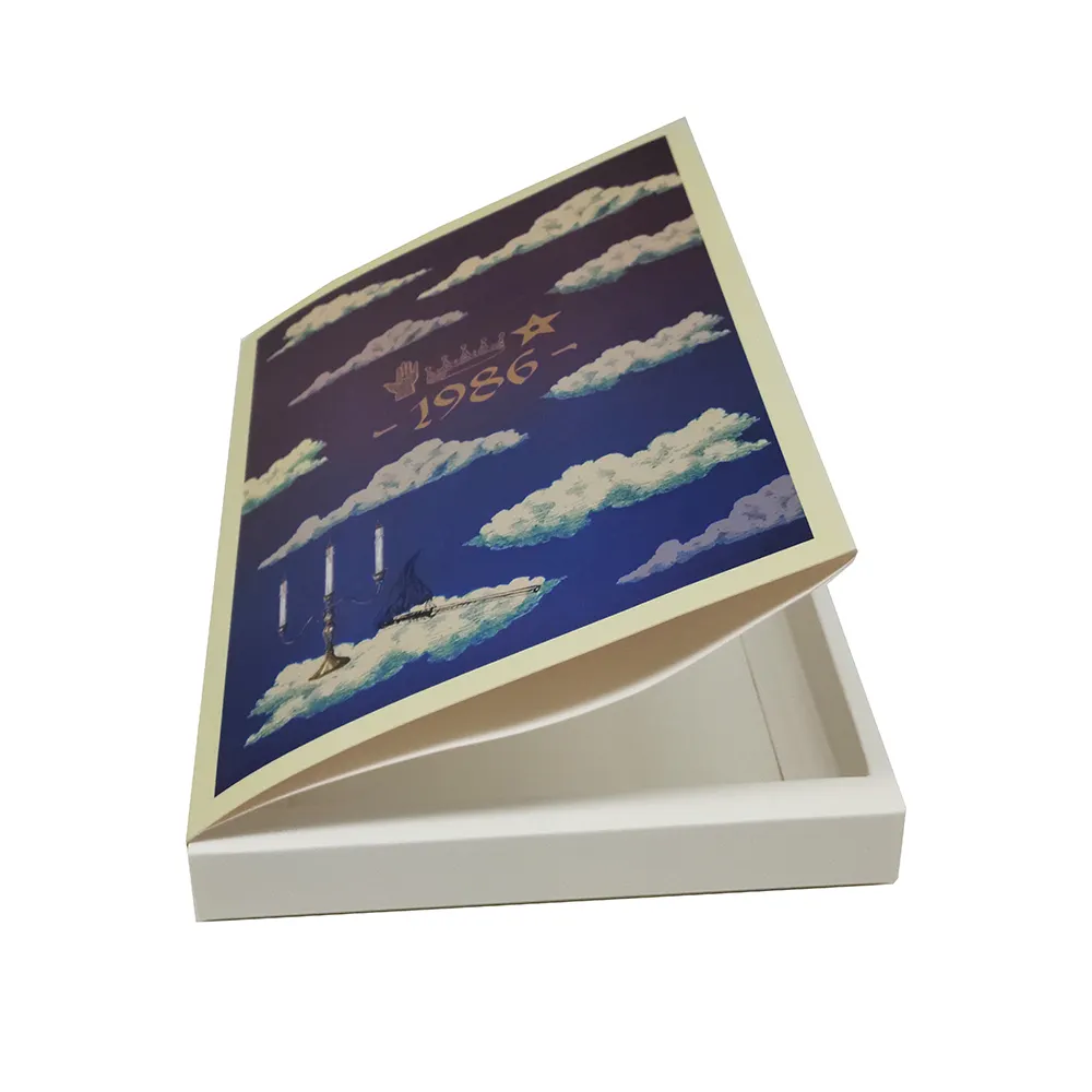 2023ホット販売カスタム印刷された本の形の板紙包装ボックスクラフト/フォトフレーム/ギフト用ロゴ付きブックボックス