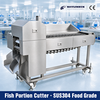 Exportation de Poisson Découpeuse de Poisson en Darnes Acier Inoxydable 304 Entraînement par Réducteur pour Saumon Morceaux