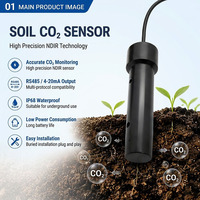 Détecteur de CO2 NDIR pour sols, haute précision, faible consommation, réaction rapide, LORAWAN RS485, pour l'agriculture intelligente - Meilleures ventes