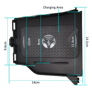 Chargeur de voiture sans fil Icreative pour Toyota Land Cruiser 200 RHD/LC200 2016-2021 QI 15W Charge rapide Conception portable - Product Image 3