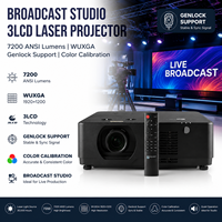 Projecteur laser 3LCD professionnel 7200 ANSI Lumens WUXGA 5 000 000:1 de contraste pour la simulation VR LBE et l'utilisation en studio de diffusion
