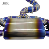 Tuyaux d'échappement Catback en titane SDO Performance pour Audi RS3 TTRS 2.5T 2017-2023, silencieux à soupape électronique, bleu brûlé