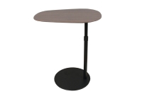 Table basse portable ADA moderne couleur noyer avec réglage de la hauteur, idéale pour ordinateur portable, adaptée aux appartements, pour salon et chambre à coucher