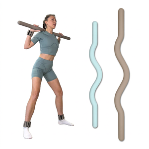 Barra de Yoga Premium de Forma Ovalada, Diseño Plegable, Construcción Duradera, Núcleo de Hierro Fundido, Revestimiento de Silicona Antideslizante, Uso en Gimnasios - Product Image 1