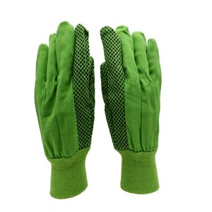 PRISAFETY miglior prezzo PVC punteggiatura Palm <span class=keywords><strong>10</strong></span> OZ guanti <span class=keywords><strong>da</strong></span> giardino in cotone guanto <span class=keywords><strong>da</strong></span> lavoro <span class=keywords><strong>da</strong></span> cantiere donna donna primavera verde - Product Image 4