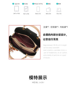 Nouveaux sacs à bandoulière de créateurs de mode, sacs à main en cuir PU de haute qualité, sacs messager décontractés, sacs à main et pochettes de luxe pour femmes - Product Image 3