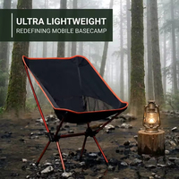 Sedia a Luna Pieghevole Portatile in Lega di Alluminio Ultra-leggera Stile B Standard per Esterni, Campeggio e Viaggi in Auto