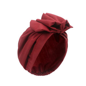 Bufandas para la cabeza de estilo retro francés, venta al por mayor, diadema para mujer, gorro de Color sólido, turbante <span class=keywords><strong>Hijab</strong></span> - Product Image 4