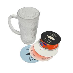 Biglietto da visita su due lati personalizzato con carta da viaggio stampata su sottobicchiere progettato da una fabbrica di carta artistica per bevande - Product Image 3