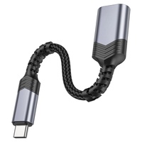 OEM ODM Kabel Adaptor USB ke Type C OTG USB 3.0 5Gbps untuk Laptop & Ponsel dari Bahan Aluminium Alloy