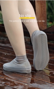 אופנה חכם נעל גשם סיליקון מונע החלקה כיסויי גשם ניידים מגף יבש אביזרי נעלי בית לוגו מותאם אישית - Product Image 4