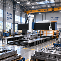 Centre d'usinage CNC à portique de haute précision, colonne mobile, fraiseuse robuste pour grandes pièces