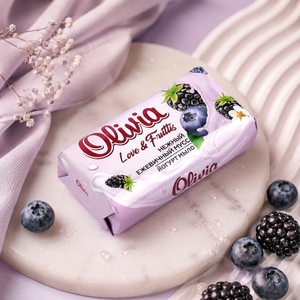 Love & Fruttis Blackberry Moisturizing Fruit Scented Bar <b>Soap</b> with Glycerin for Daily Use 140 g Olivia - Product Image 2