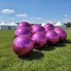 Ballons gonflables géants brillants d'extérieur, ballon miroir gonflable, ballon argenté lisse décoratif brillant - Product Image 3