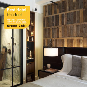 Juego de Muebles de Dormitorio Modernos de 5 Estrellas para Hotel, Estructura de Cama de Madera Sólida de Lujo, Mesa de Noche para Habitación de Resort Boutique - Product Image 1