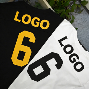 Maglietta in cotone girocollo a maniche lunghe vestibilità ampia stampata con il numero <span class=keywords><strong>66</strong></span>, nuovo stile 2026, bestseller, maglia da celebrità per il commercio estero - Product Image 3