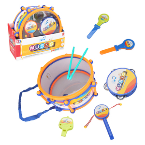 Mini Batería de Juguete de Plástico, Instrumentos Musicales, Tambor de Juguete para Bebés, Instrumentos de Percusión Musicales de Dibujos Animados para Niños - Product Image 2