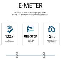 E-Meter DN2020SMD43 Meter kWh Tiga Fasa, Meter Panel Energi Cerdas yang Disetujui DIN-Rail