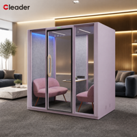 Station de travail modulaire, studio portable, cabine acoustique, espace de travail silencieux, enregistrement, intimité, pod insonorisé professionnel pour l'intérieur