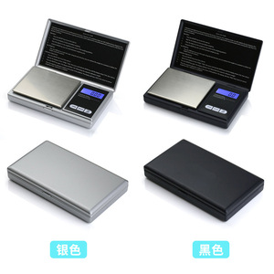 Balance de poche numérique portable 500g 0.1g, affichage LCD de précision, balance à bijoux, acier inoxydable, forme rectangulaire, batterie - Product Image 4