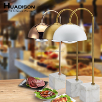 Huadison Traiteur Équipement Buffet Nouvelle Mode Buffet En Marbre Station D'isolation Alimentaire Lampe De Chauffage