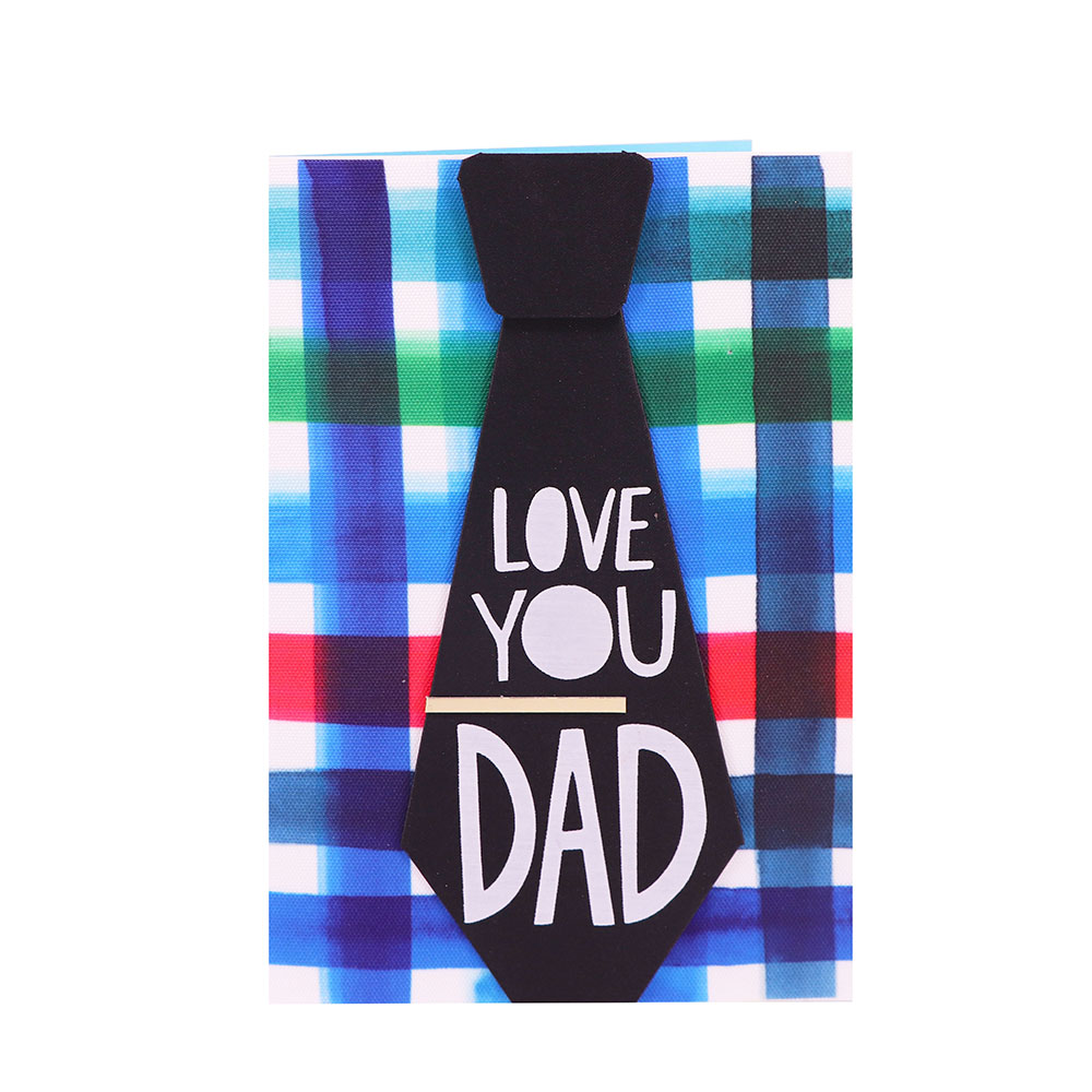 2020 Люблю Тебя Папа Fathers Day поздравительная открытка ручной работы подарочные карты 250gsm бумага украшение праздника нестандартного размера 4 цвета, в наличии 5 цветов WPS