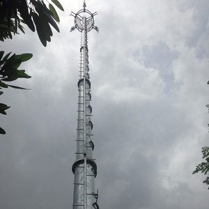 Điện Thoại Di Động 4G/5G Tháp Thép <span class=keywords><strong>BTS</strong></span> GSM Tháp Ống Đơn Cực Viễn Thông - Product Image 3