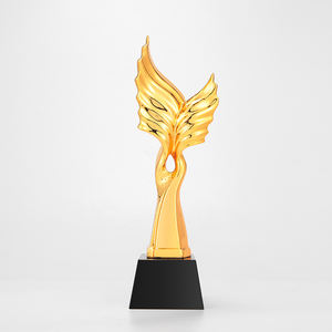 Trofeo de resina de vidrio de resina de águila de oro grabado personalizado 2017 - Product Image 4