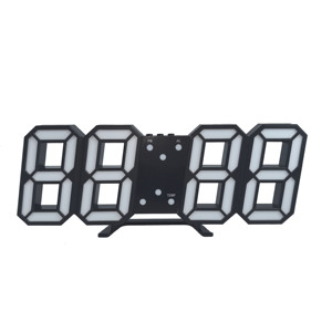 Thông Minh Hiện Đại Kỹ Thuật Số Bàn Bảng Đồng Hồ 3D LED Phát Sáng Đồng Hồ Treo Tường Đa-Màu LED Hiển Thị Cho Nhà Phòng Khách Các Tính Năng Báo Động - Product Image 1