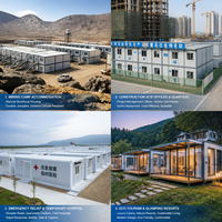 Conteneur modulaire préfabriqué empilable et sécurisé, prêt à assembler pour les projets de construction de camps de travail et d'ingénierie